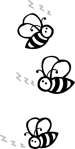 Buzzing Bees Clip Art
